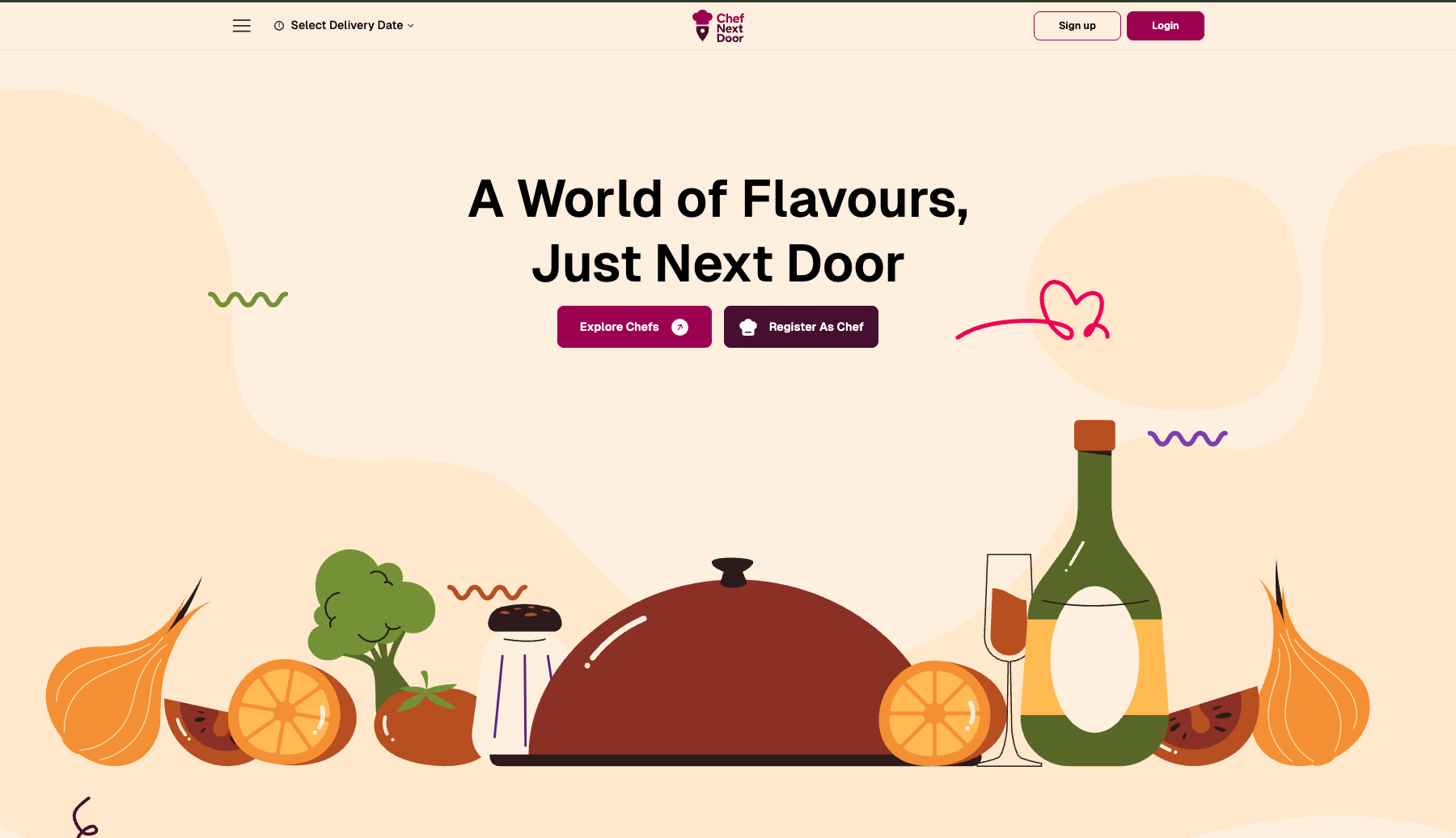 Screenshot of Chef Next Door – Food-Tech Marketplace